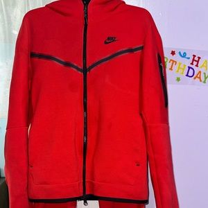Red Nike Tech, barely used at all perfect condition